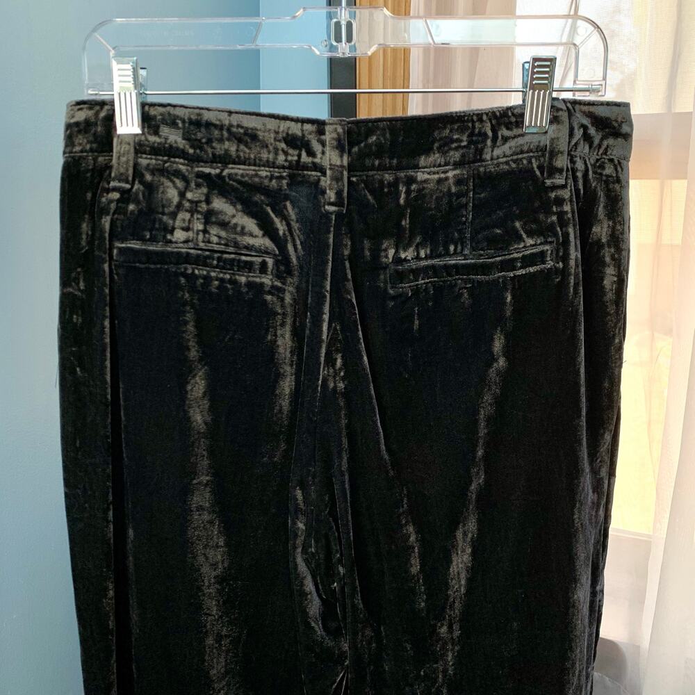 GAP Velvet Girlfriend Crop Pants In Midnight Gray Size 6 - Picture 7 of 7